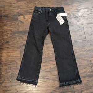 NWT Zara Cropped Flare Jeans